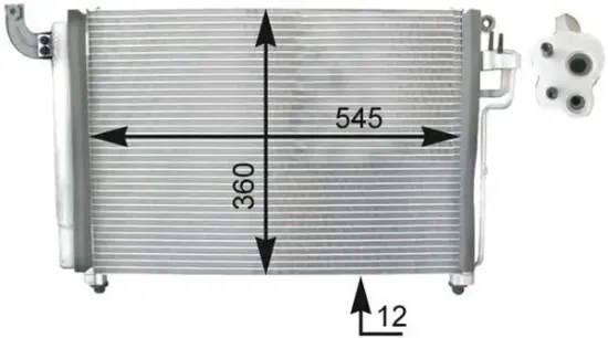 Kondensator, Klimaanlage MAHLE AC 434 000P Bild Kondensator, Klimaanlage MAHLE AC 434 000P