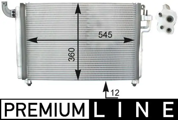 Kondensator, Klimaanlage MAHLE AC 434 000P