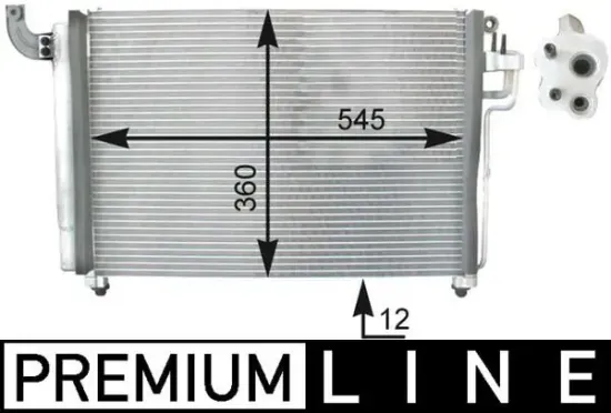 Kondensator, Klimaanlage MAHLE AC 434 000P Bild Kondensator, Klimaanlage MAHLE AC 434 000P