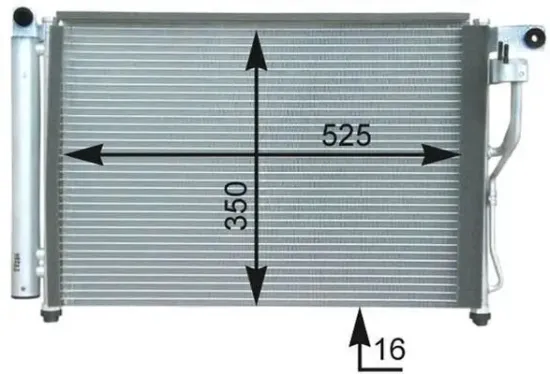 Kondensator, Klimaanlage MAHLE AC 439 000P Bild Kondensator, Klimaanlage MAHLE AC 439 000P