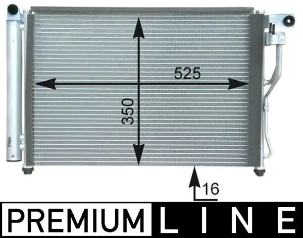 Kondensator, Klimaanlage MAHLE AC 439 000P
