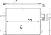 Kondensator, Klimaanlage MAHLE AC 441 000S