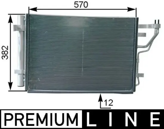 Kondensator, Klimaanlage MAHLE AC 442 000P Bild Kondensator, Klimaanlage MAHLE AC 442 000P