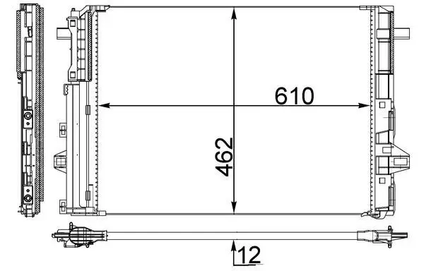 Kondensator, Klimaanlage MAHLE AC 446 000S