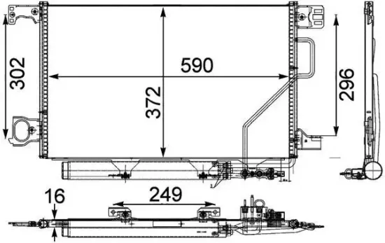 Kondensator, Klimaanlage MAHLE AC 450 000P Bild Kondensator, Klimaanlage MAHLE AC 450 000P