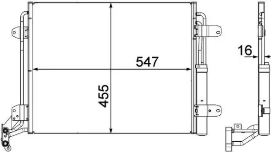 Kondensator, Klimaanlage MAHLE AC 454 000P Bild Kondensator, Klimaanlage MAHLE AC 454 000P