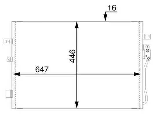 Kondensator, Klimaanlage MAHLE AC 46 000S Bild Kondensator, Klimaanlage MAHLE AC 46 000S