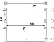 Kondensator, Klimaanlage MAHLE AC 474 000S