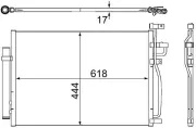 Kondensator, Klimaanlage MAHLE AC 489 000S