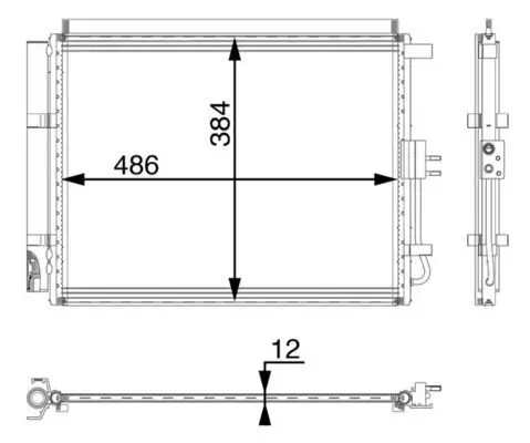 Kondensator, Klimaanlage MAHLE AC 49 000P