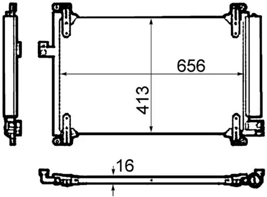 Kondensator, Klimaanlage MAHLE AC 504 000P Bild Kondensator, Klimaanlage MAHLE AC 504 000P