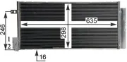 Kondensator, Klimaanlage MAHLE AC 505 001S