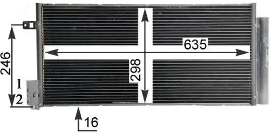 Kondensator, Klimaanlage MAHLE AC 505 001S Bild Kondensator, Klimaanlage MAHLE AC 505 001S