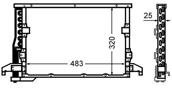 Kondensator, Klimaanlage MAHLE AC 512 000S Bild Kondensator, Klimaanlage MAHLE AC 512 000S