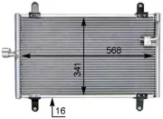 Kondensator, Klimaanlage MAHLE AC 514 000S