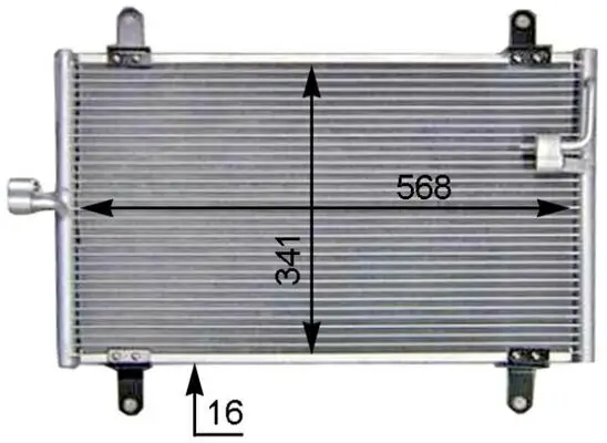 Kondensator, Klimaanlage MAHLE AC 514 000S Bild Kondensator, Klimaanlage MAHLE AC 514 000S