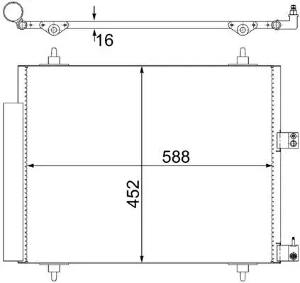 Kondensator, Klimaanlage MAHLE AC 515 000S