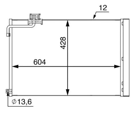 Kondensator, Klimaanlage MAHLE AC 51 000S