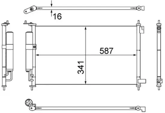 Kondensator, Klimaanlage MAHLE AC 559 000S Bild Kondensator, Klimaanlage MAHLE AC 559 000S