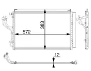 Kondensator, Klimaanlage MAHLE AC 55 000P