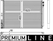 Kondensator, Klimaanlage MAHLE AC 567 000P