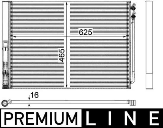 Kondensator, Klimaanlage MAHLE AC 567 000P Bild Kondensator, Klimaanlage MAHLE AC 567 000P