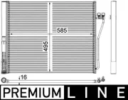 Kondensator, Klimaanlage MAHLE AC 568 000P