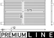 Kondensator, Klimaanlage MAHLE AC 569 000P