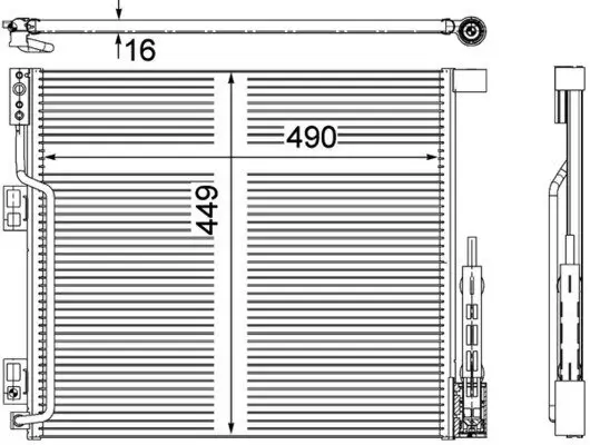 Kondensator, Klimaanlage MAHLE AC 570 000P Bild Kondensator, Klimaanlage MAHLE AC 570 000P