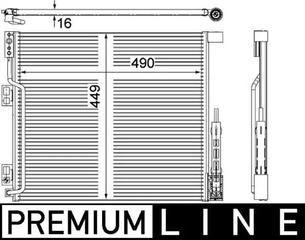 Kondensator, Klimaanlage MAHLE AC 570 000P