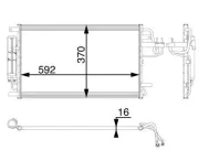 Kondensator, Klimaanlage MAHLE AC 57 000P