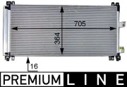 Kondensator, Klimaanlage MAHLE AC 597 000P