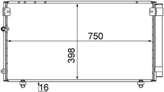 Kondensator, Klimaanlage MAHLE AC 606 000S Bild Kondensator, Klimaanlage MAHLE AC 606 000S