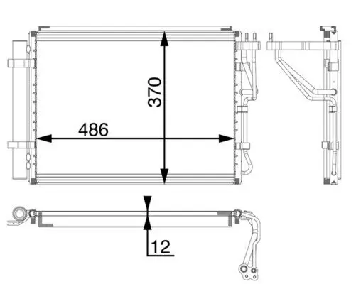 Kondensator, Klimaanlage MAHLE AC 60 000P Bild Kondensator, Klimaanlage MAHLE AC 60 000P