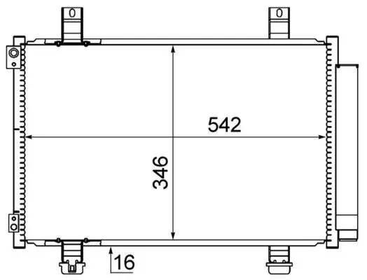 Kondensator, Klimaanlage MAHLE AC 611 000S