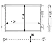 Kondensator, Klimaanlage MAHLE AC 61 000P