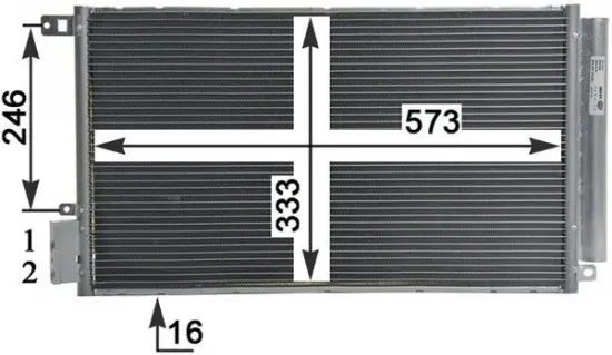 Kondensator, Klimaanlage MAHLE AC 633 000P Bild Kondensator, Klimaanlage MAHLE AC 633 000P