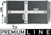 Kondensator, Klimaanlage MAHLE AC 633 000P