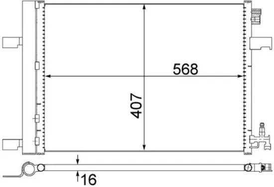 Kondensator, Klimaanlage MAHLE AC 636 000S Bild Kondensator, Klimaanlage MAHLE AC 636 000S