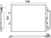 Kondensator, Klimaanlage MAHLE AC 641 000S