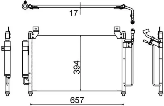 Kondensator, Klimaanlage MAHLE AC 642 000S Bild Kondensator, Klimaanlage MAHLE AC 642 000S