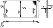 Kondensator, Klimaanlage MAHLE AC 659 000S