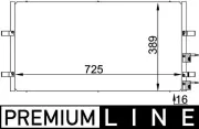 Kondensator, Klimaanlage MAHLE AC 695 000P