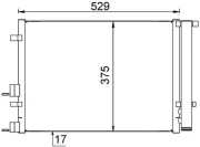 Kondensator, Klimaanlage MAHLE AC 706 000S