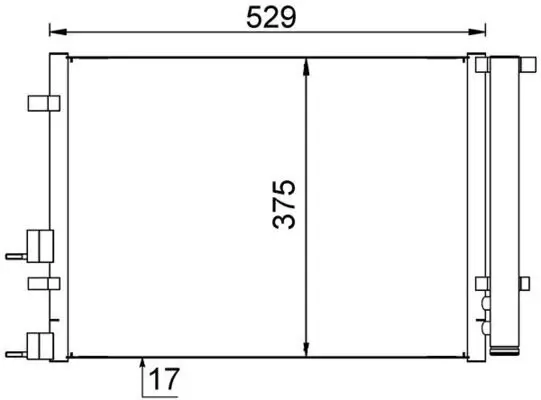 Kondensator, Klimaanlage MAHLE AC 706 000S Bild Kondensator, Klimaanlage MAHLE AC 706 000S
