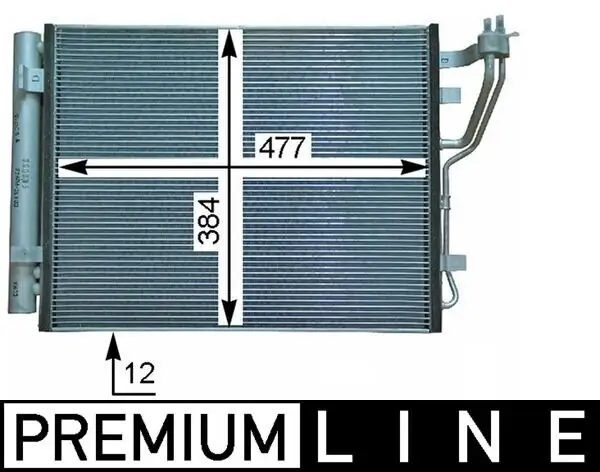 Kondensator, Klimaanlage MAHLE AC 709 000P