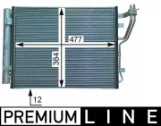 Kondensator, Klimaanlage MAHLE AC 709 000P