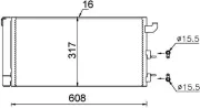 Kondensator, Klimaanlage MAHLE AC 710 000S