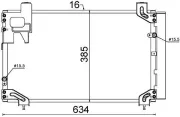Kondensator, Klimaanlage MAHLE AC 711 000S