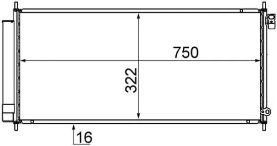 Kondensator, Klimaanlage MAHLE AC 717 000S Bild Kondensator, Klimaanlage MAHLE AC 717 000S